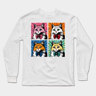 Pop Art Cats Long Sleeve T-Shirt